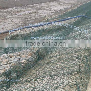 Hot dipped galvanized gabion mattresses