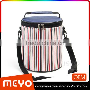 Custom folding large meal nylon shoulder ice bag take-away cooler box