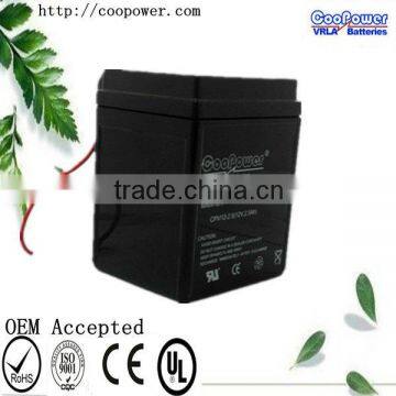 Maintenance Free,MF,SLA Motorcycle Battery YB2.5L-BS(12V2.5AH)