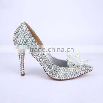 Gorgeous Bridal Wedding Shoes Sexy Women Pumps Lady Women High Heels Shoes With Strass photo-3