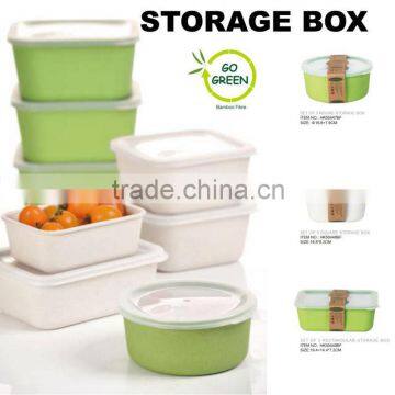 hotsale popular bamboo fibre eco friendly lunch box, snack bowl,food storage box