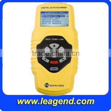 Excellent !professional universal auto diagnosti CAN OBD2/EOBD car diagnostic Code reader T61- turn off MIL light