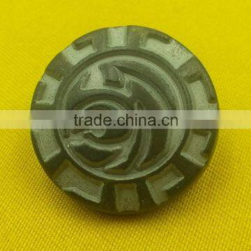 Brass Tin Color Metal Shank Button For Coats Wear --- MJ1131 photo-5
