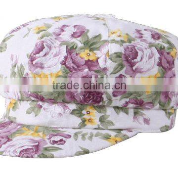 newsboy cap/ fashion cap with print