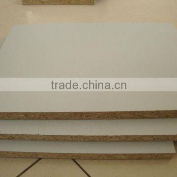 cheap melamine faced particle board/chipboard/ melamine PB, laminated board, MFC for furniture