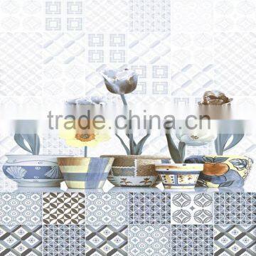 Ceramic Tiles With Gold Flower Design photo-5