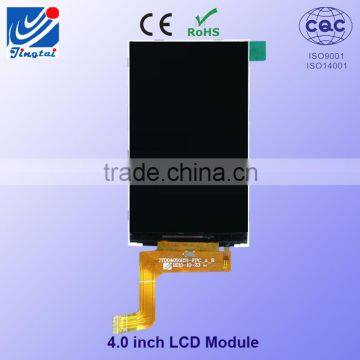 4.0 inch with white backlight 480*(RGB)*800 tft lcd display modules with rohs