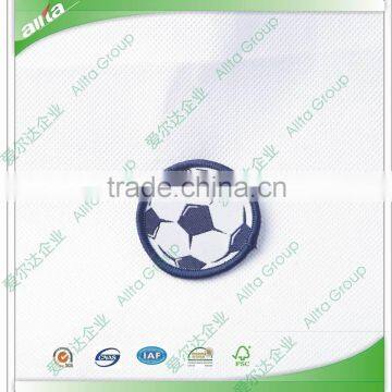 Personal custom soccer woven fabric badges labels for clothing