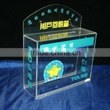 acrylic voting box,suggestion box,acrylic Donation box with lock ,brochure