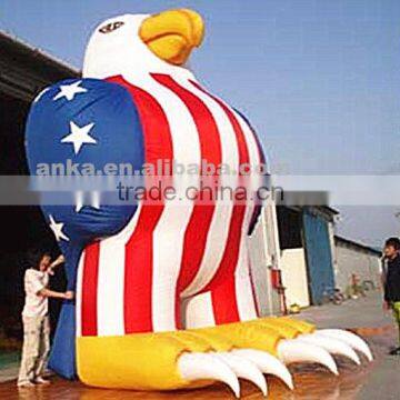 Gaint inflatable national flag pattern eagle model