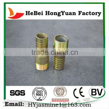 Golden Color BSPT Threads King Nipple /Hose Nipple Alibaba Express Carbon Steel Pipe Fitting