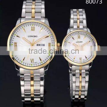 Wholesale Handmade Round Face Alloy Counple Watches In Wristwatches Guangzhou Watch Factory