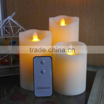 LED candle wick electric candle light pillar candle manufacturer