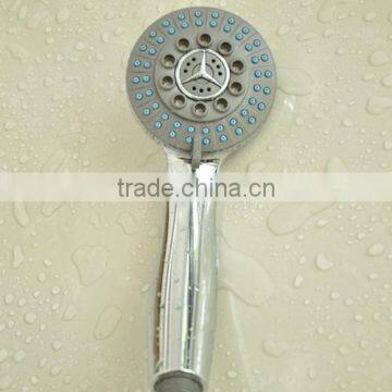 Five Functions ABS Plastic Round Shower Head