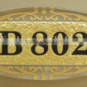 Mini new desigh acrylic doorplate