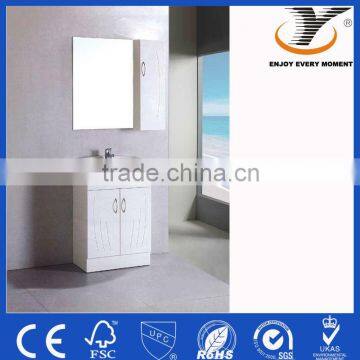 2015 white floor standing under basin bathroom cabinet