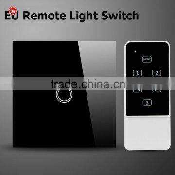 1gang 1way EU Standard, Remote Switch, Crystal Glass Panel Wall Light Remote Touch Switch photo-2