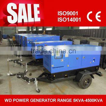 Mobile Trailer Diesel Genset With Two Wheels photo-3