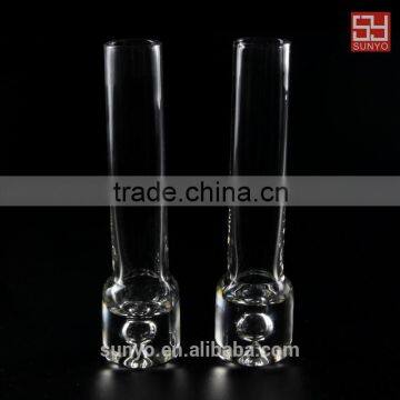 Clear Cylinder Shot Glass with Bubble Bottom