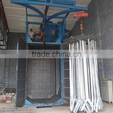 Double Hook Hanger Hoisting Type Sand Blasting Machinery/Wheel Blasting Machine photo-3
