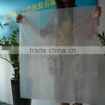 big good heat sealing ventilate and toughness custom size materials and print with hole clear side gusset plastic bag