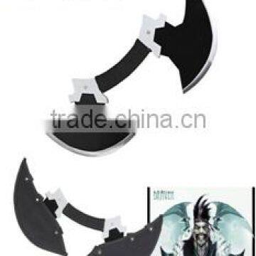 PENTA KILL DRAVEN AxeS OF LEAGUE OF LEGENDS CARBON STEEL BLACK PLATED FANTASY