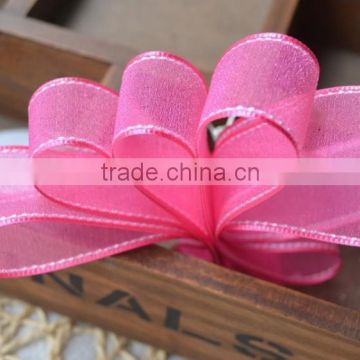 Eco Friendly China Fashion Colorful organza ribbon wholesales                        
                                                Quality Choice