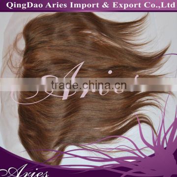 100% indian remi lace frontal,14'',Color #4,Yaki,Free style,Free shipping