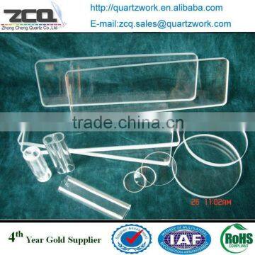 Square/Rectangular Optical Quartz Glass Plate /Polished Quartz Disc