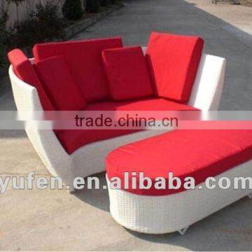 aluminum rattan garden daybed