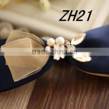 Ladies' Fancy Chiffon Ribbon Hair Bow Alligator Clips Hair Accessories