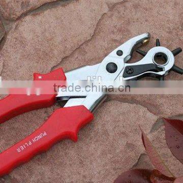 custom metal belt hole puncher with 6 sizes for wholesale