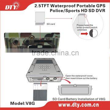 Mini Portable Dvr With Monitor, Streaming Video Mobile Dvr ,V8G photo-6