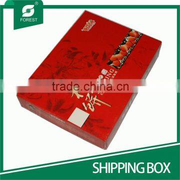 WAX-COATED CARDBOARD SHIPPING BOXES FOR PACKING FOOD WITH EMBOSSING LOGO photo-3