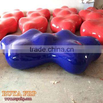 2.1M Fiberglass Modern Furniture FRP Stool Hotel Decoration Waiting Chairs RUYA Brand Factory Outlet photo-6