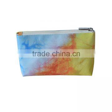 promotional portable colorful canvas pouch purse with zipper