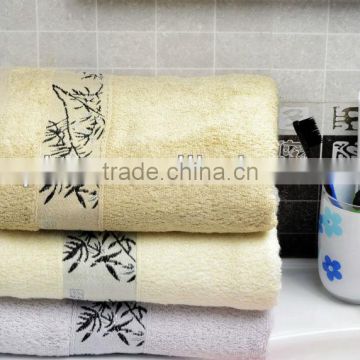 High absorbency anti-bacterial bamboo terry face towel wholesale