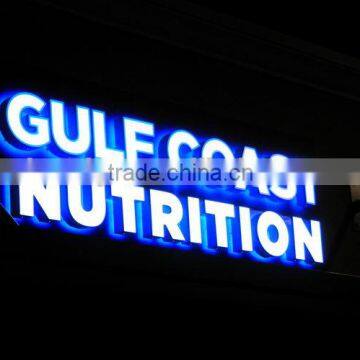 high brightness frontlit led shop sign