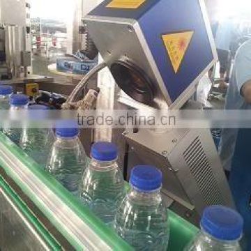 30W USA laser marking machine PET bottle/PVC pipelines/pharmaceutical package