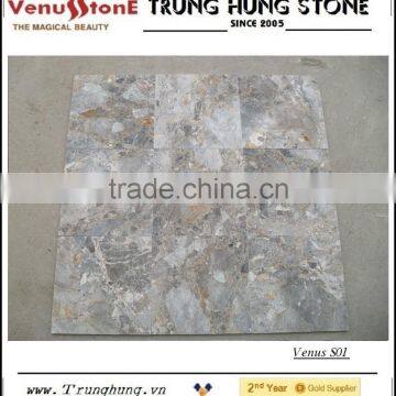 Vietnam Light Grey Panther Marble Tile photo-2