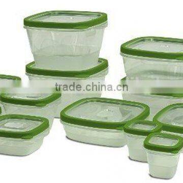 Easy Find Lids Food Storage Set 12 Piece Food Storage Container Set Plastic Containers with Snap Tight Lids