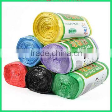 Shandong black HDPE plastic garbage bag on roll manufacturer plastic trash bag ldpe garbage bags