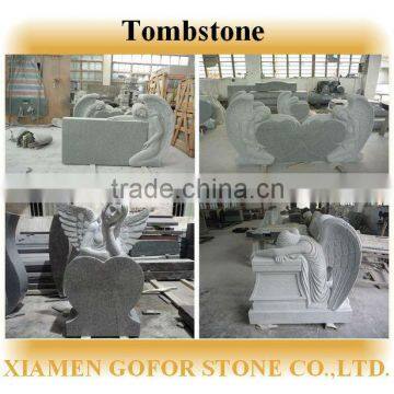 Granite angle tombstone, granite tombstone