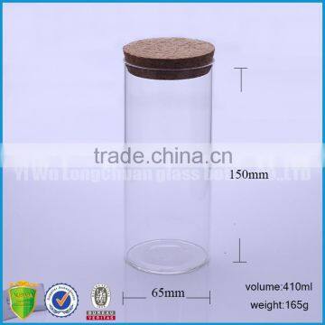 14oz Glass Bottle With Bamboo/cork/wooden Lid photo-2
