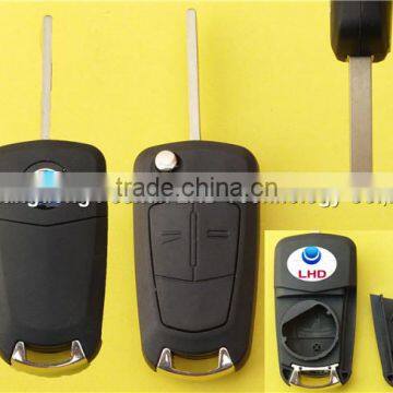 Best selling Opel Vectra 2 buttons HU100 blade flip key blank replacement blank key