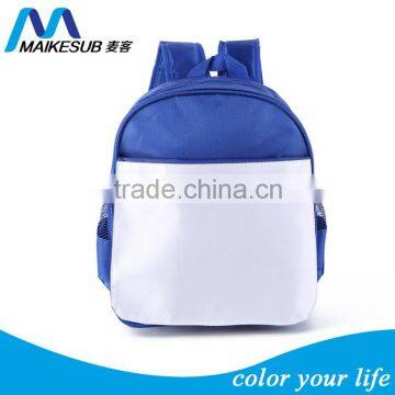 2015 new design kindergarten school bag for heat tranfer printing