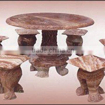 Stone coffee table marble hand sculpture for home garden hotel restaurant