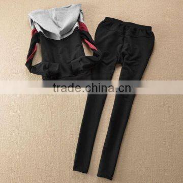 2015 New Latest Design Sports China Cheap Fashion Velour Tracksuits for Lady photo-4