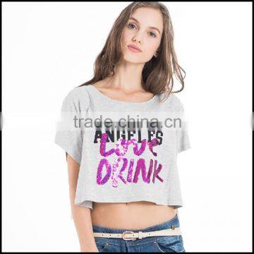 2016 new design sexy women clothes made in women's clothing factory with t shirt ideas