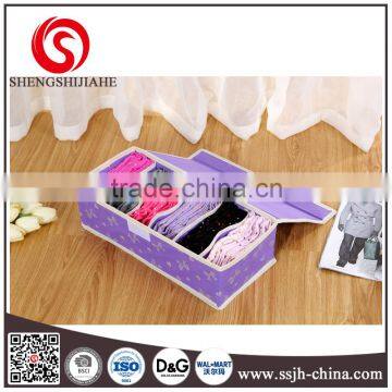 Non-woven foldable socks storage box